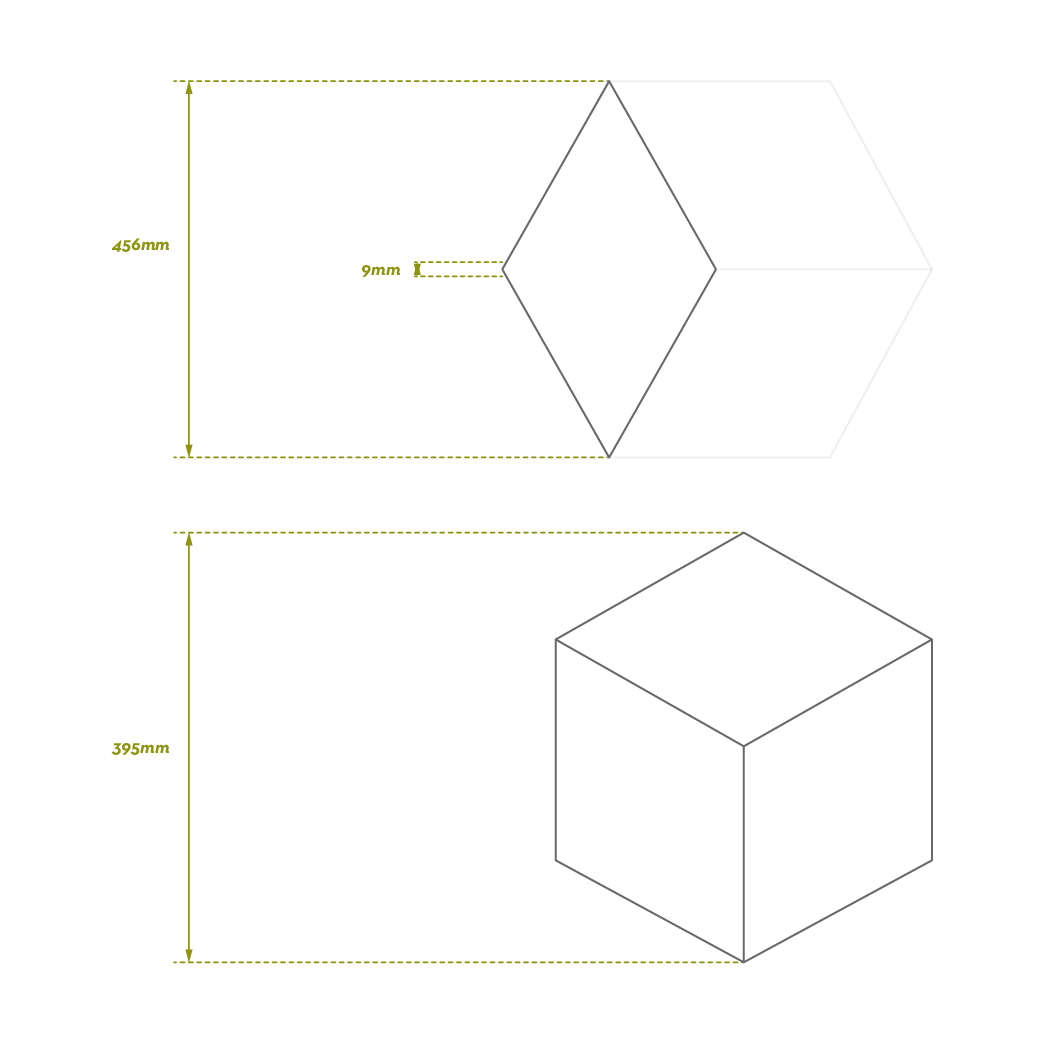 Mosaico Trium medidas. Acusticum.