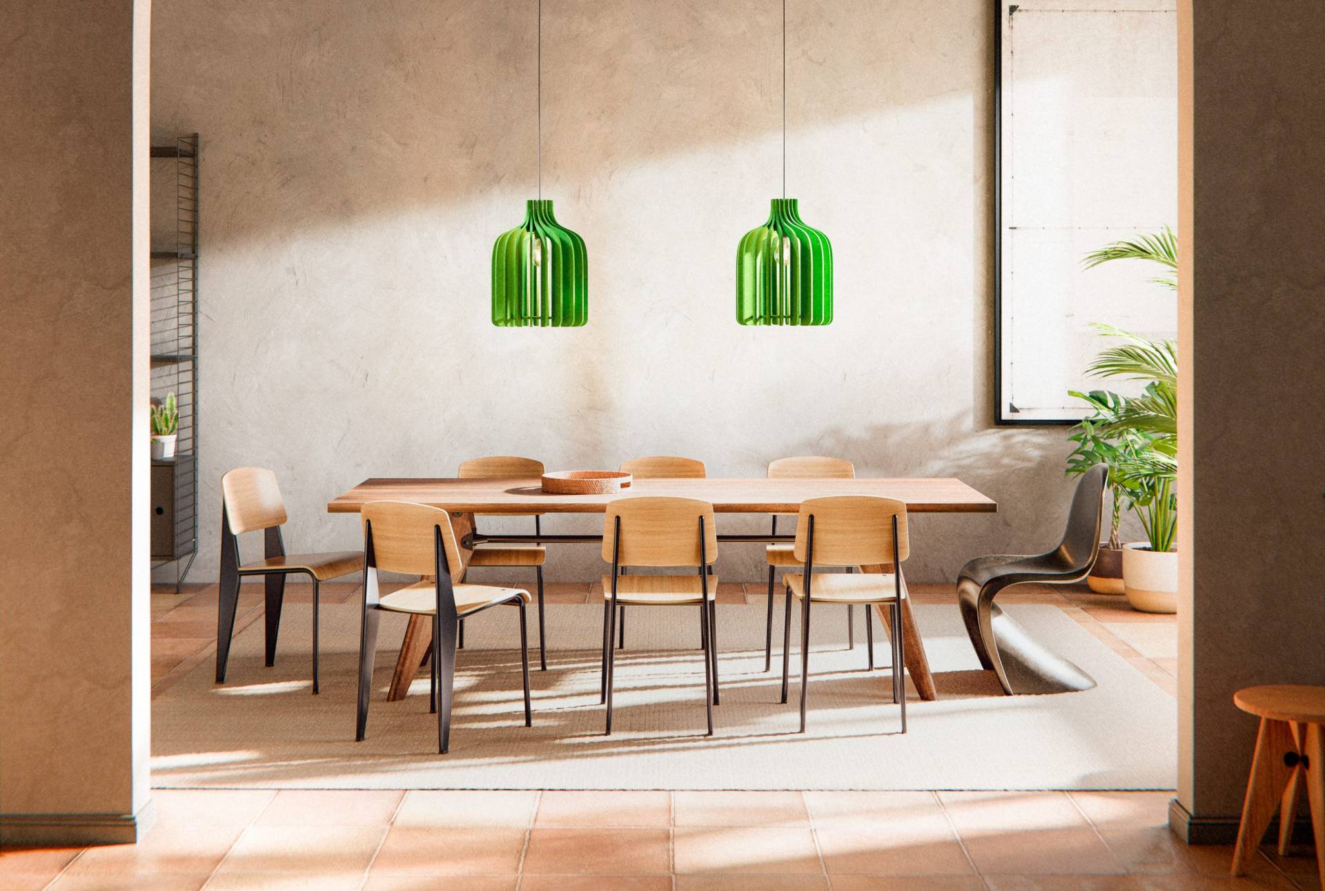 Lámpara Dame jeanne. Acusticum